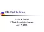 IRA Distributions