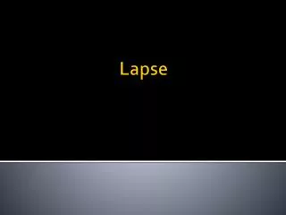 Lapse