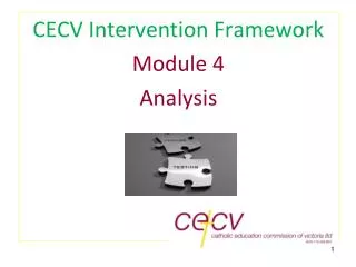 CECV Intervention Framework Module 4 Analysis