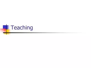 teaching
