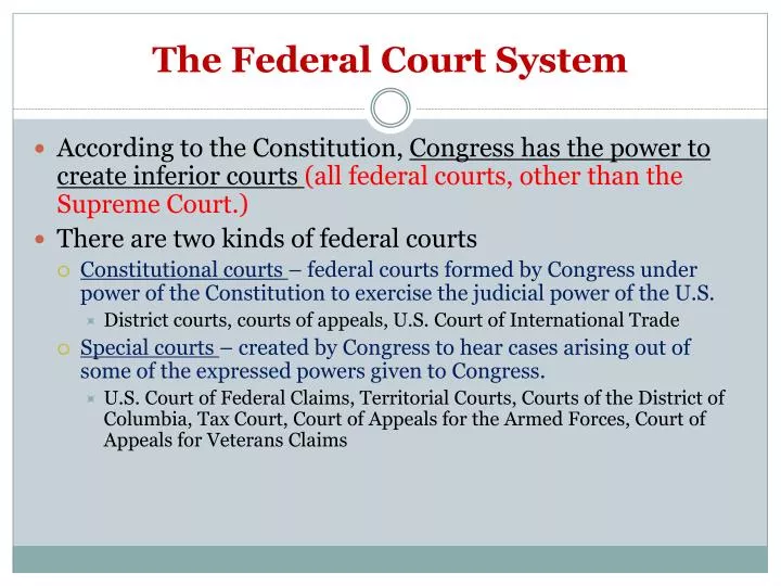 the federal court system
