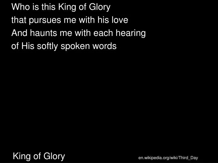 king of glory