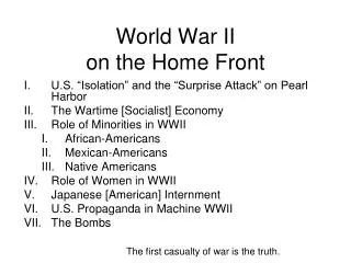 World War II on the Home Front