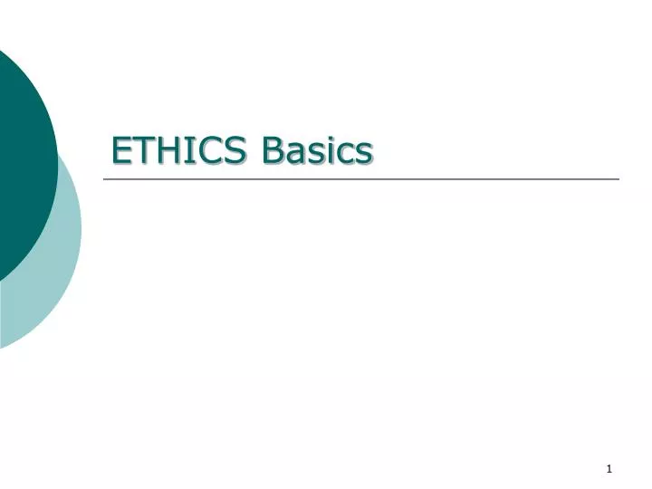 ethics basics