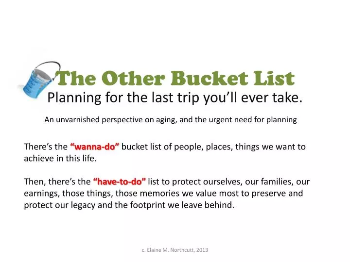 the other bucket list