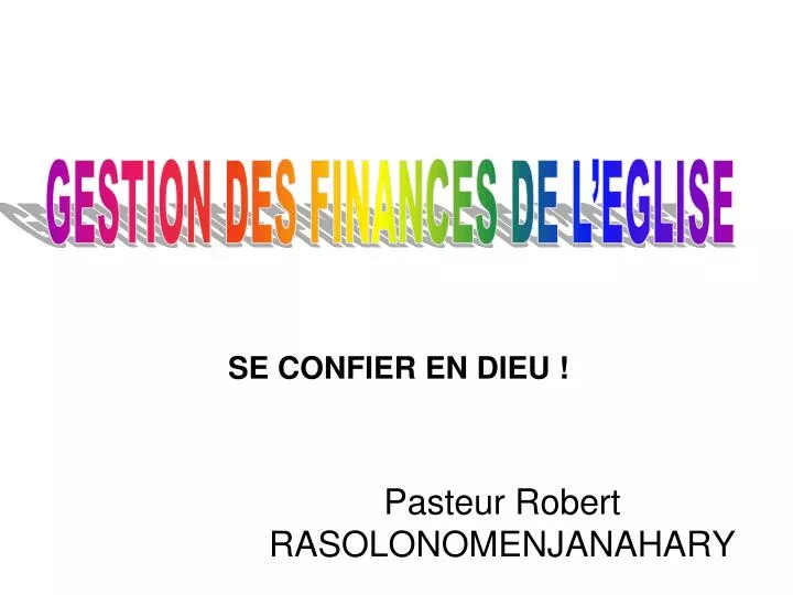 pasteur robert rasolonomenjanahary