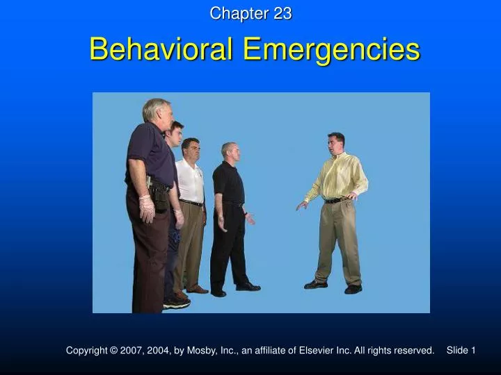 behavioral emergencies