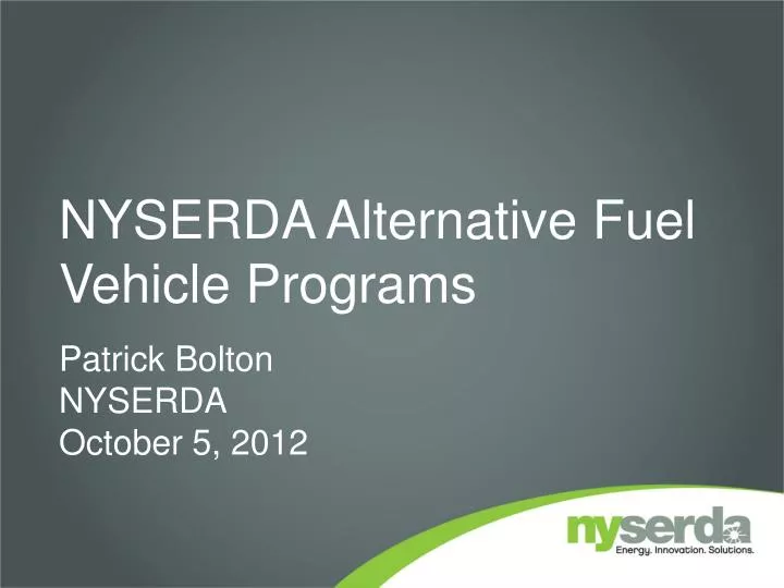nyserda alternative fuel vehicle programs