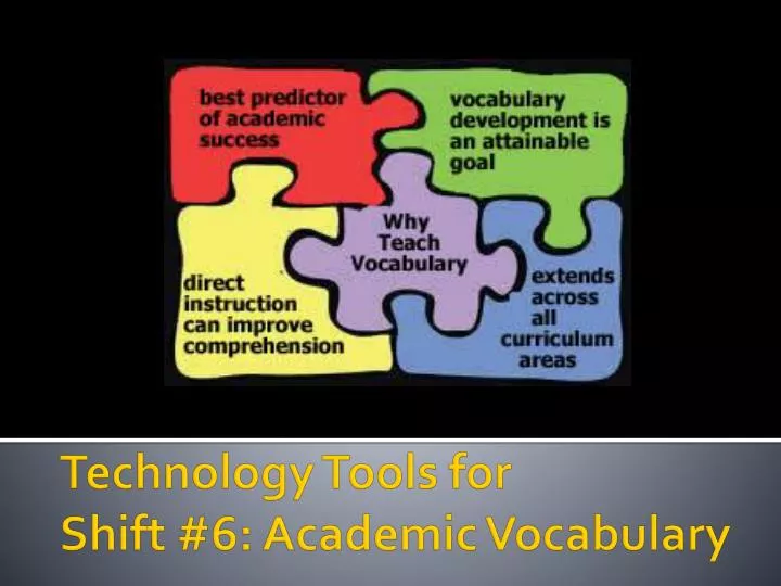 technology tools for shift 6 academic vocabulary