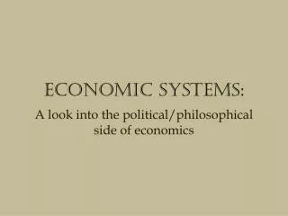 Economic Systems: