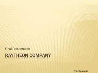 Raytheon Company