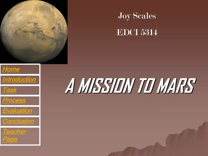 a mission to mars