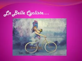 la belle cycliste