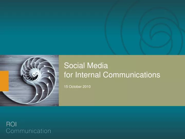 social media for internal communications