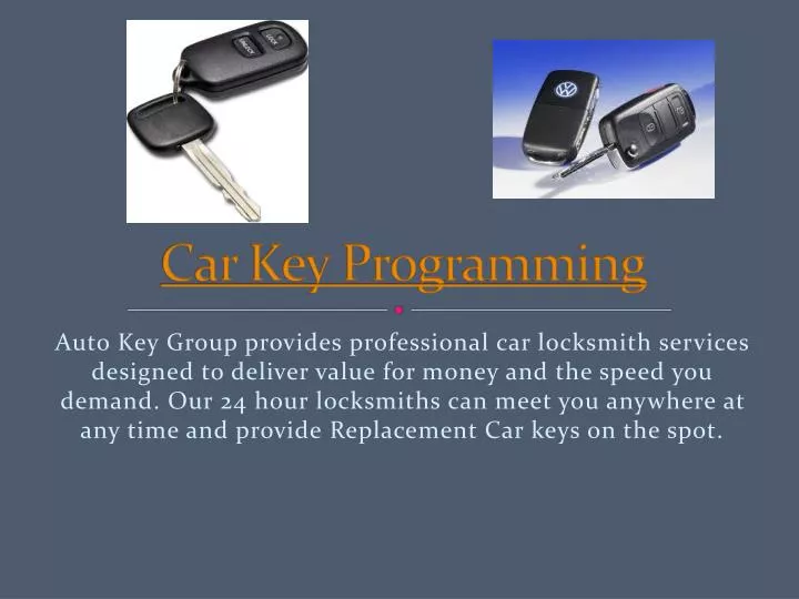 car key programming