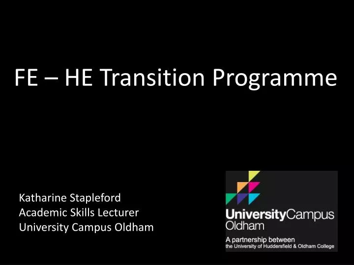 fe he transition programme