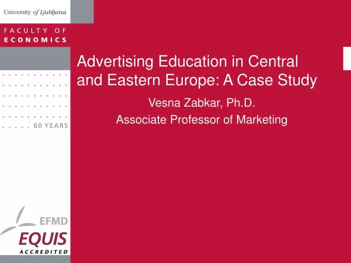 advertising education in central and eastern europe a case study