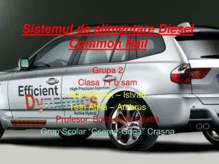 sistemul de alimentare diesel common rail