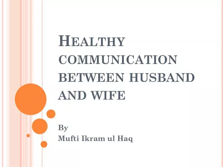 healthy communication between husband and wife