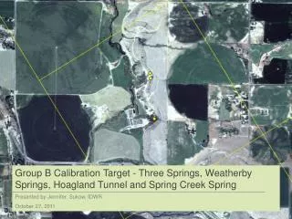 Status of calibration target for Three Springs Cell