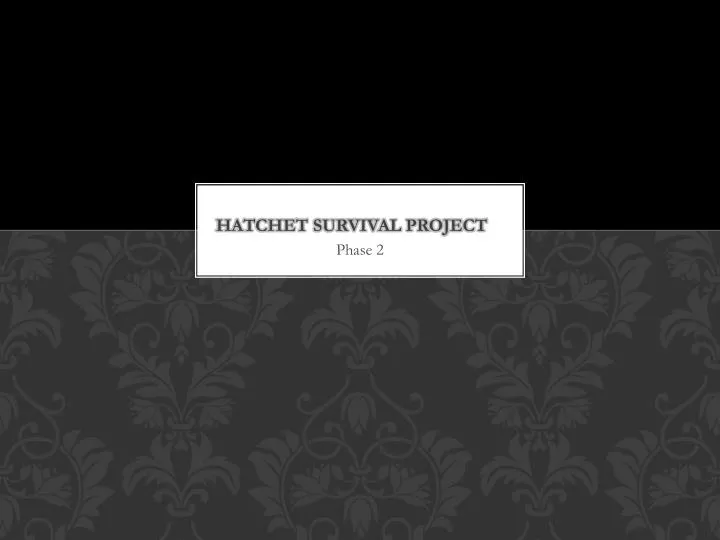 hatchet survival project