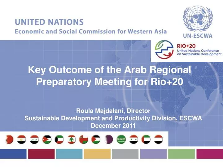 key outcome of the arab regional preparatory meeting for rio 20