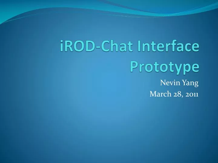 irod chat interface prototype
