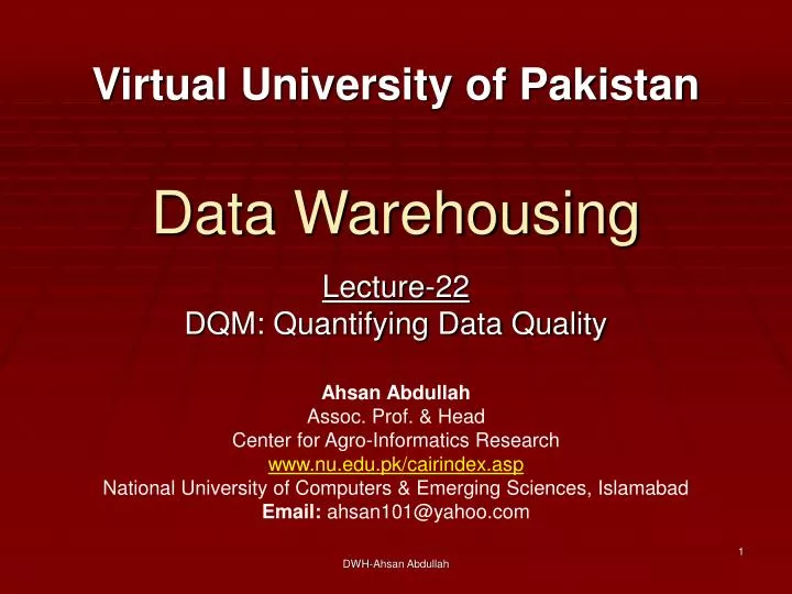 data warehousing