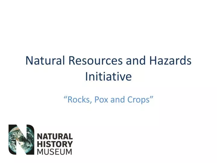 natural resources and hazards initiative