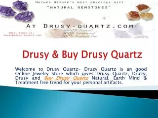 Buy Drusy Quartz & Drusy Quartz Wholesale At Affordable Pric