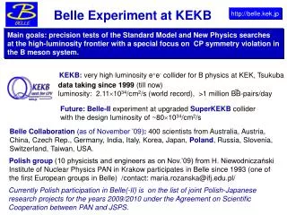 Belle Experiment at KEKB
