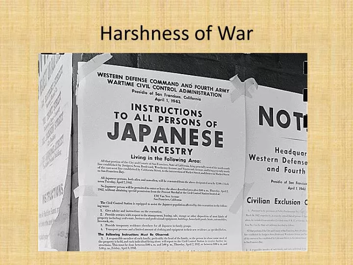 harshness of war