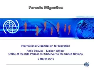 Female Migration