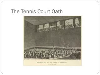 The Tennis Court Oath