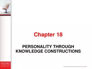 Personality through knowledge constructions