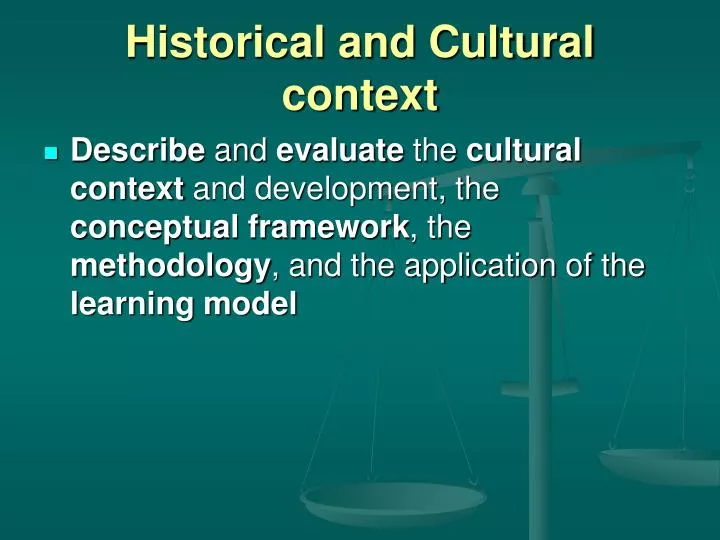 historical and cultural context