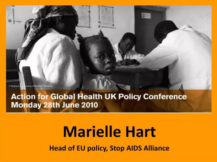 marielle hart head of eu policy stop aids alliance