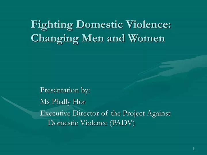 fighting domestic violence changing men and women