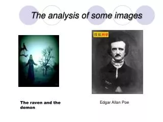 the analysis of some images