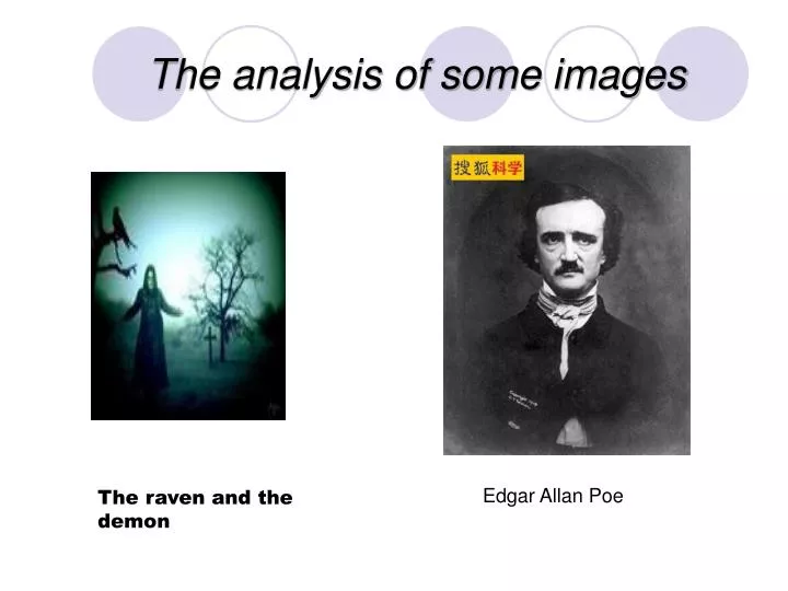 the analysis of some images