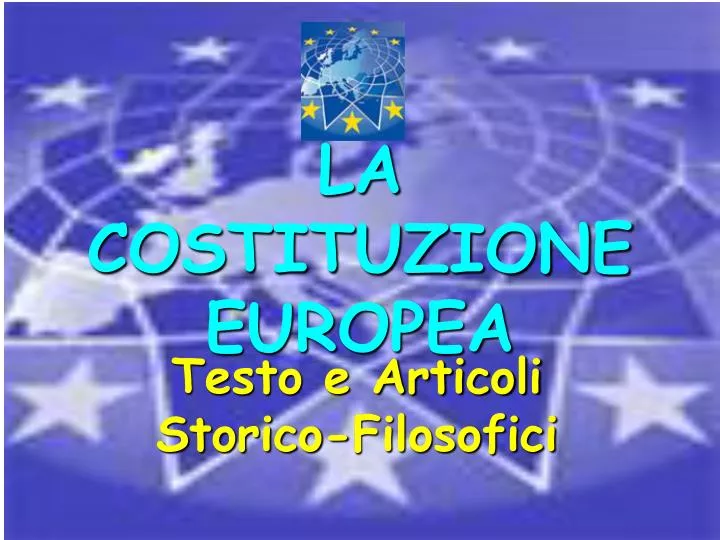 la costituzione europea