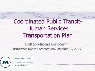 Coordinated Public Transit-Human Services Transportation Plan