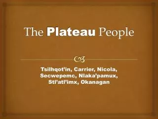 The Plateau People