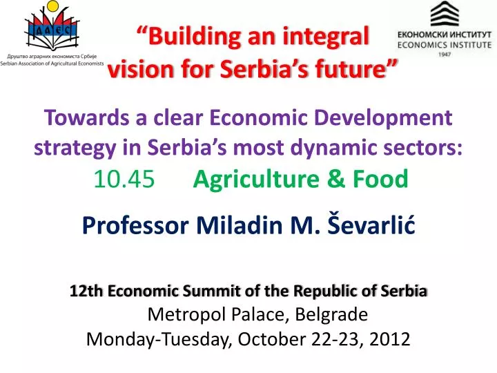 building an integral vision for serbia s future