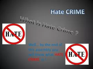 Hate CRIME