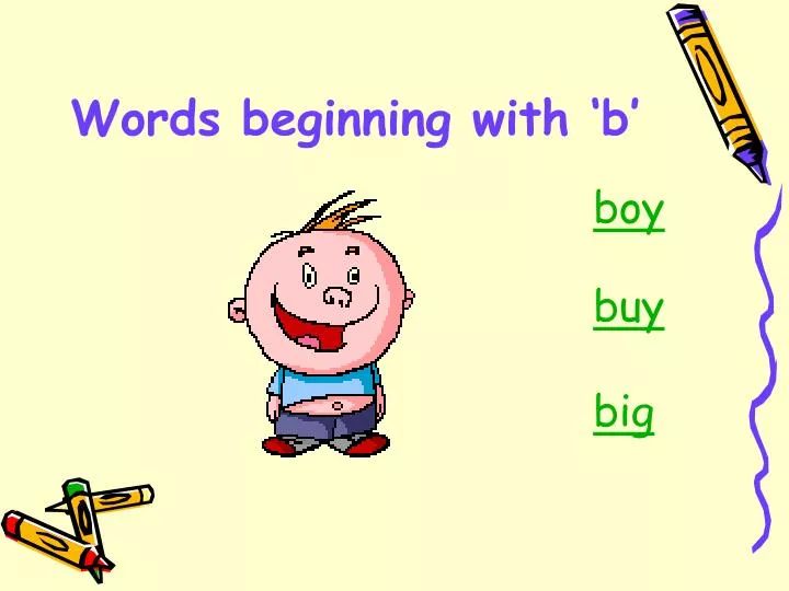 words beginning with b