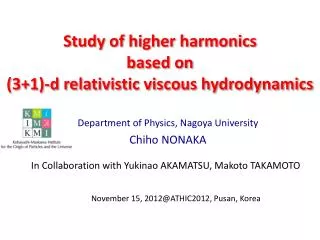 Study of higher harmonics based on (3+1)-d relativistic viscous hydrodynamics