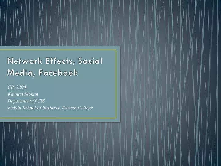 network effects social media facebook