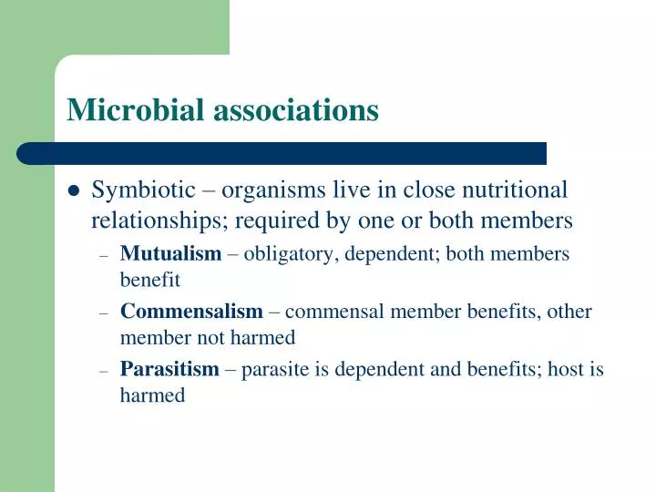 microbial associations