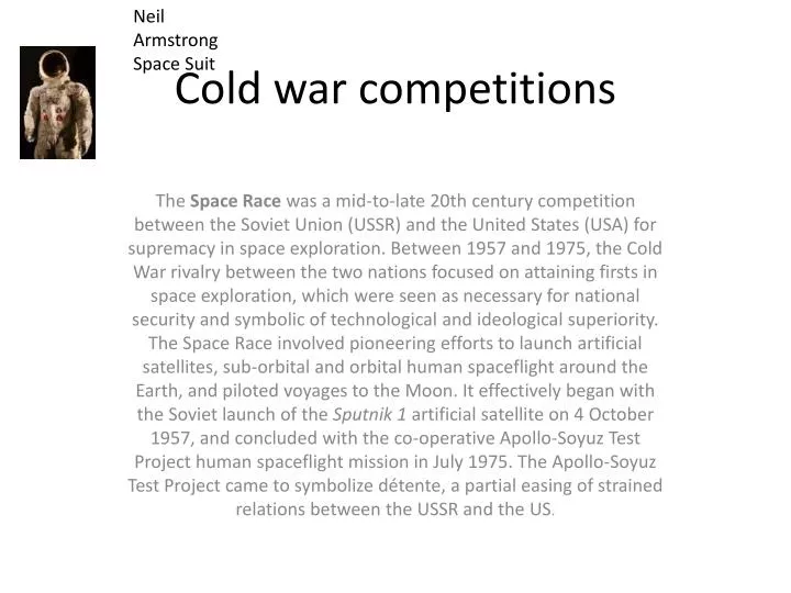 cold war competitions